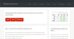 Desktop Screenshot of bullionsupermarket.com