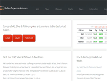 Tablet Screenshot of bullionsupermarket.com